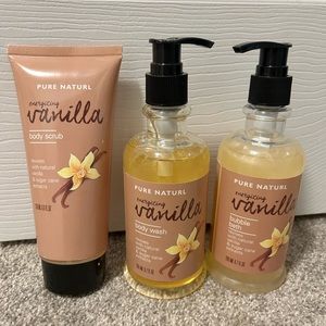 Pure Natural Vanilla Body Scrub/Body Wash/Bubble Bath